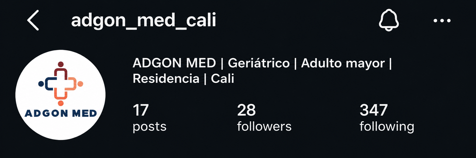 ADGON MED antes de la estrategia de contenido